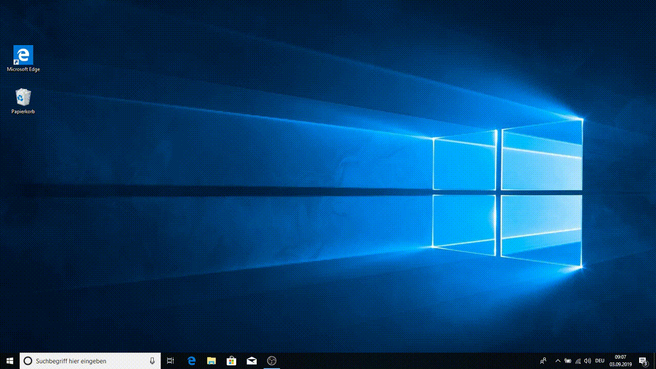 Dieses GIF zeigt eine Info als Laufband.